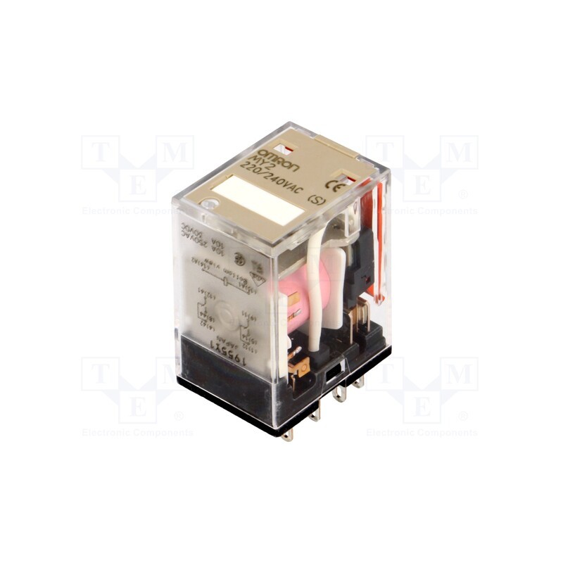 1 pcs x OMRON - MY2N 220/240VAC (S) - Relay: electromagnetic, DPDT, Ucoil: 230VAC, Icontacts max: 10A