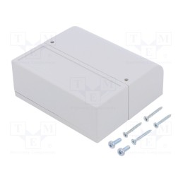 1 pcs x MASZCZYK - KM-123IG - Enclosure: wall mounting, X: 85.1mm, Y: 96.6mm, Z: 35.7mm, ABS