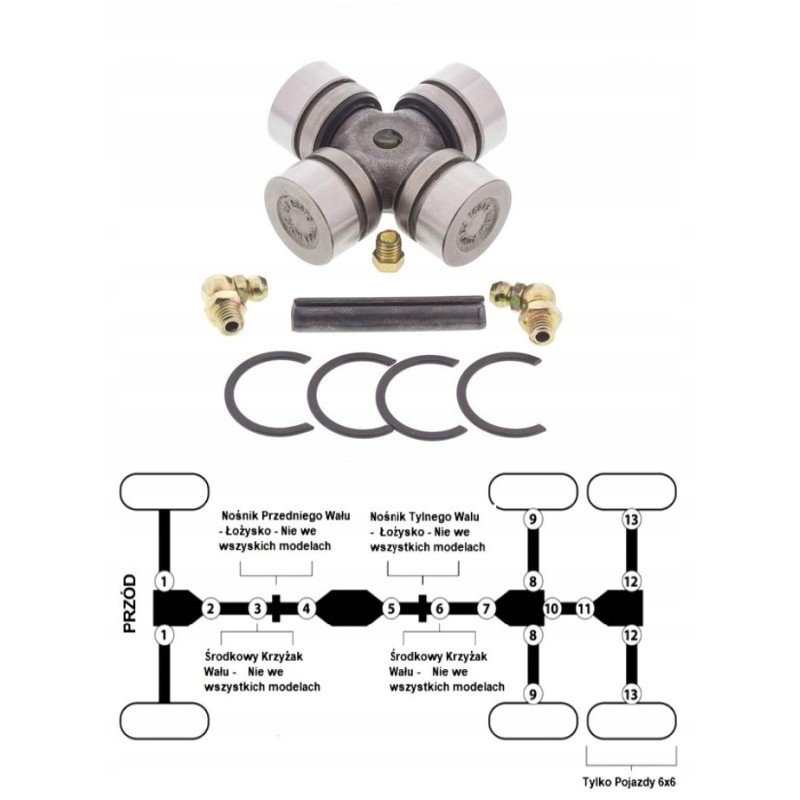 Cross shaft Polaris Ranger 400 500 570 700 800