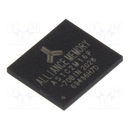 1 pcs x ALLIANCE MEMORY - AS1C2M16P-70BIN - IC: SRAM memory, 32MbSRAM, 2Mx16bit, 2.6÷3.3V, 70ns, FPBGA48