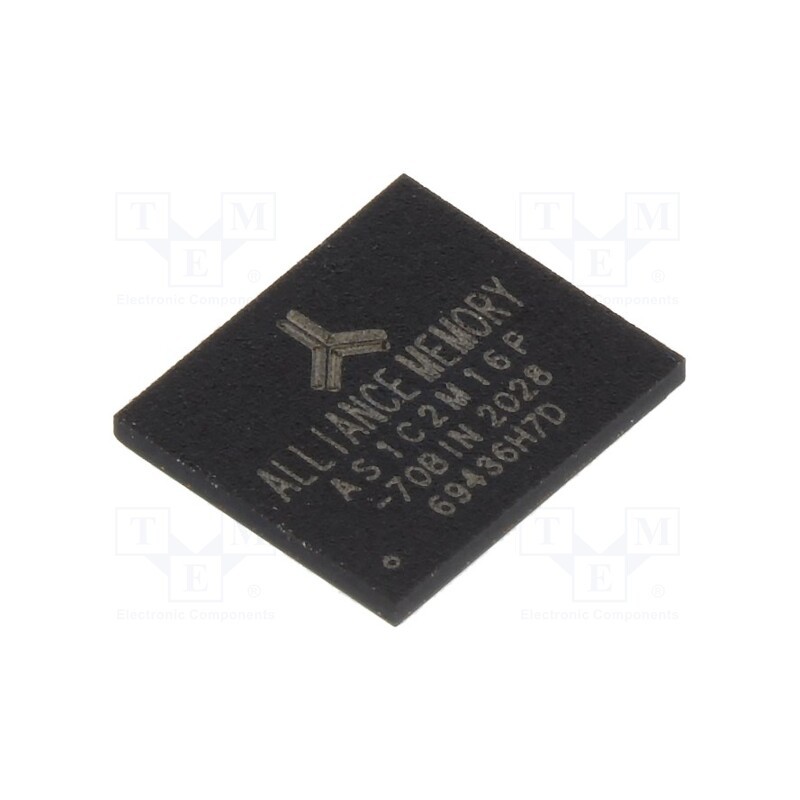 1 pcs x ALLIANCE MEMORY - AS1C2M16P-70BIN - IC: SRAM memory, 32MbSRAM, 2Mx16bit, 2.6÷3.3V, 70ns, FPBGA48