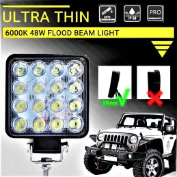LED halogen work lamp 48w searchlight quad atv cf