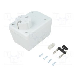 1 pcs x MASZCZYK - KM-49ZU/GY - Enclosure: for power supplies, with earthing, X: 65mm, Y: 90mm