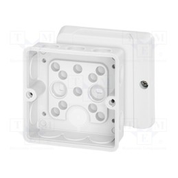 1 pcs x HENSEL - 62000269 - Enclosure: junction box, X: 88mm, Y: 88mm, Z: 50mm, IP55, white