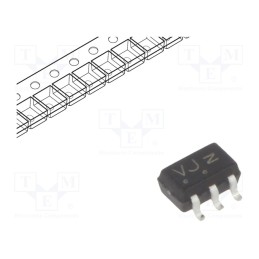10 pcs x ONSEMI - M74VHC1GT02DFT2G - IC: digital, NOR, Ch: 1, IN: 2, TTL, SMD, SC88A, 2÷5.5VDC, -55÷125°C