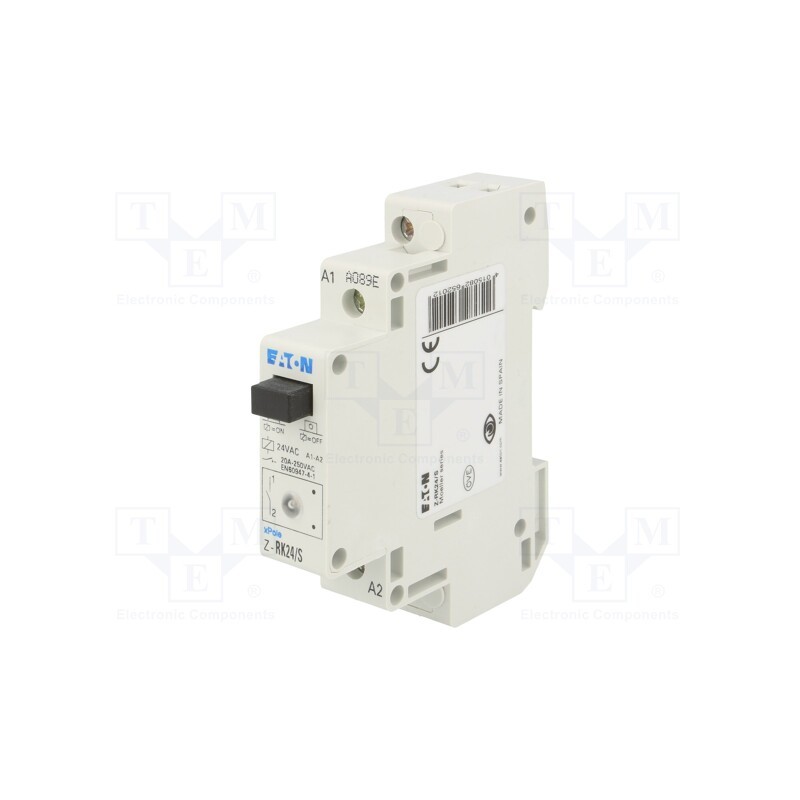 1 pcs x EATON ELECTRIC - Z-RK24/S - Relay: installation, monostable, NO, Ucoil: 24VAC, 17.5x90x60mm