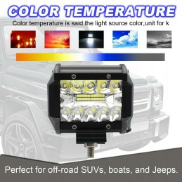 Work lamp 60w halogen 20 led searchlight quad atv