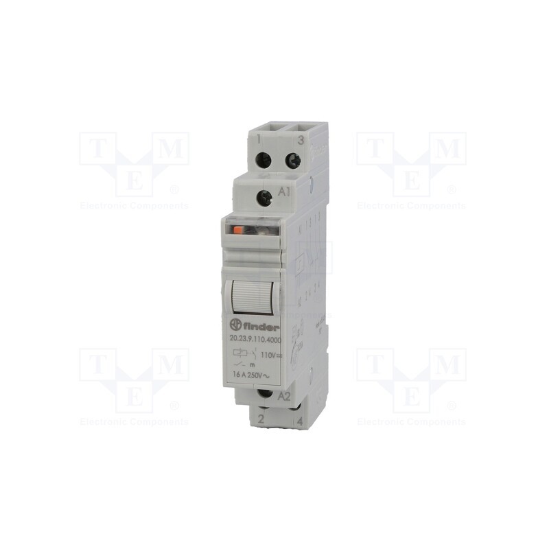 1 pcs x FINDER - 20.23.9.110.4000 - Relay: installation, bistable,impulse, NC + NO, Ucoil: 110VDC
