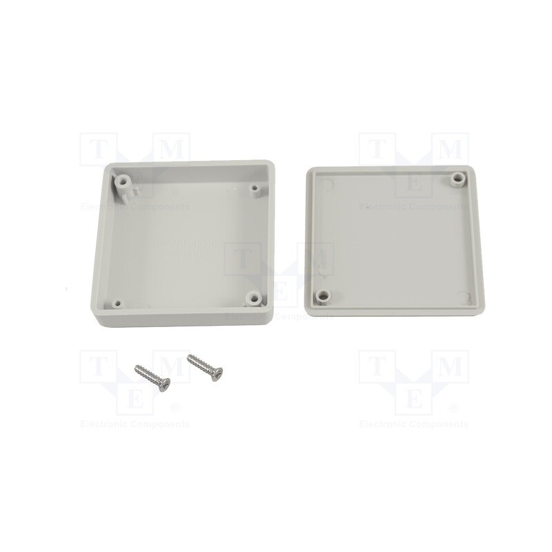 1 pcs x HAMMOND - 1551TTGY - Enclosure: multipurpose, X: 60mm, Y: 60mm, Z: 15mm, 1551 MINI, ABS