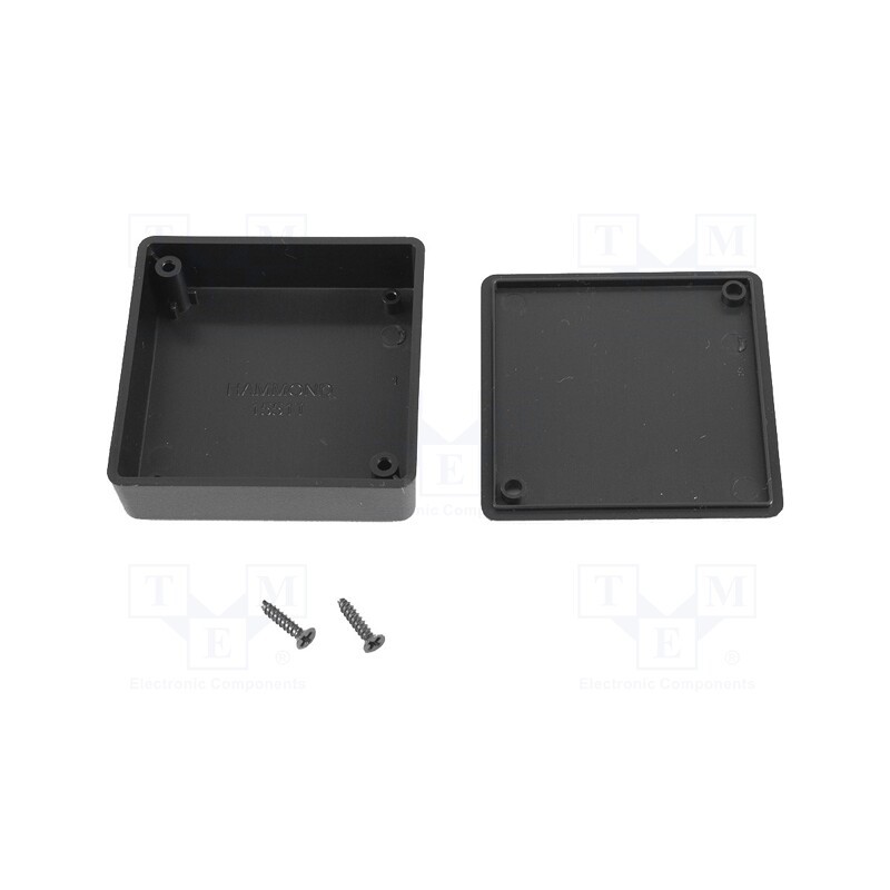 1 pcs x HAMMOND - 1551TBK - Enclosure: multipurpose, X: 60mm, Y: 60mm, Z: 20mm, 1551 MINI, ABS