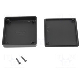 1 pcs x HAMMOND - 1551TTBK - Enclosure: multipurpose, X: 60mm, Y: 60mm, Z: 15mm, 1551 MINI, ABS