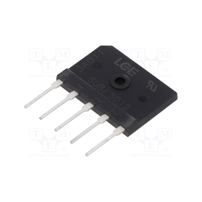 1 pcs x LUGUANG ELECTRONIC - SGBJ5012 - Bridge rectifier: three-phase, Urmax: 1.2kV, If: 50A, Ifsm: 500A