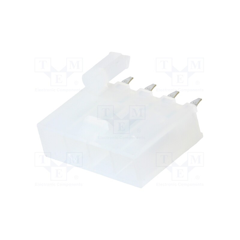 10 pcs x MOLEX - 39301049 - Socket, wire-board, male, Mini-Fit Jr, 4.2mm, PIN: 4, THT, PCB snap