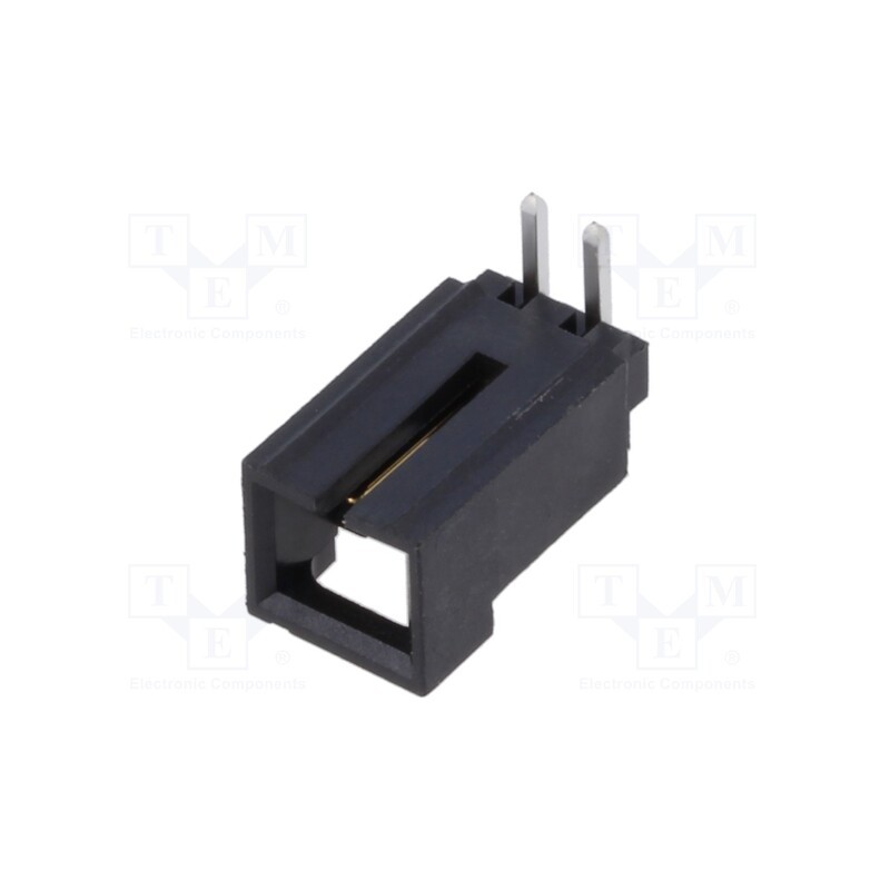 10 pcs x MOLEX - 705530001 - Socket, wire-board, male, SL, 2.54mm, PIN: 2, THT, angled 90°