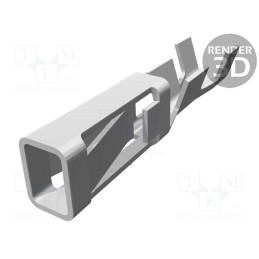 10 pcs x TE Connectivity - 280621-2 - Contact, female, gold-plated, 0.3÷0.9mm2, 22AWG÷18AWG, crimped