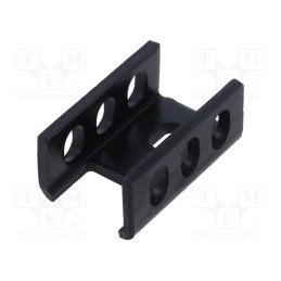 1 pcs x SEIFERT ELECTRONIC - KL-112/25/C/SW - Heatsink: extruded, U, TO220, black, L: 25mm, W: 16mm, H: 11mm, 18°C/W