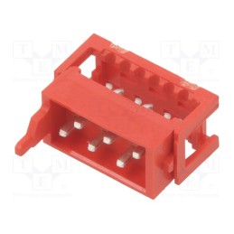 10 pcs x TE Connectivity - 7-215083-6 - Micro-MaTch, plug, male, PIN: 6, IDC, for ribbon cable, Layout: 2x3