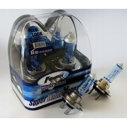 Super white xenon farenheit bulbs h4 60 55w