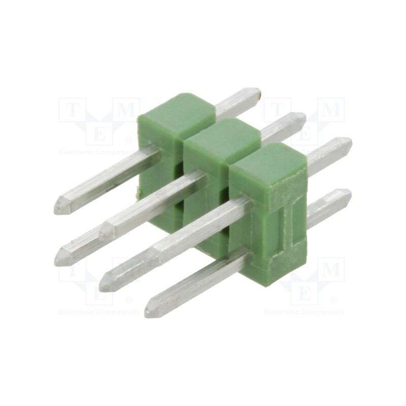10 pcs x TE Connectivity - 826942-3 - Pin header, pin strips, AMPMODU MOD II, male, PIN: 6, straight
