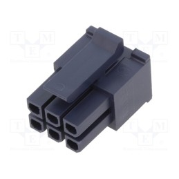 10 pcs x MOLEX - 430250610 - MicroFit 3.0 DR Rcpt 6Ckt Glow Wire