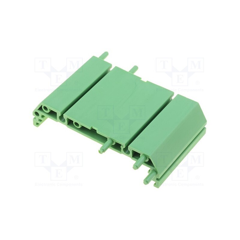1 pcs x ELBAG - 72/45/GREEN - DIN rail mounting bracket, 72x45mm, Body: green