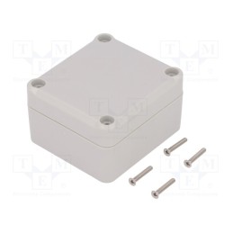 1 pcs x KRADEX - Z117JH TM ABS - Enclosure: multipurpose, X: 57mm, Y: 63mm, Z: 37mm, ABS, grey, gasket