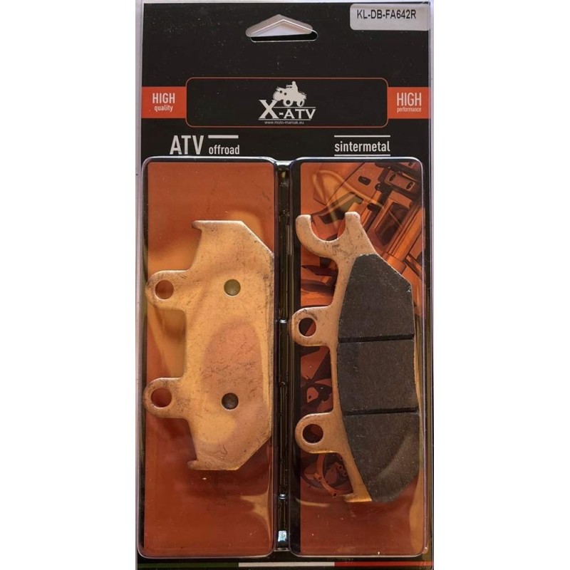 Brake pads can am commander maverick yamaha viking wolverine fa642rx