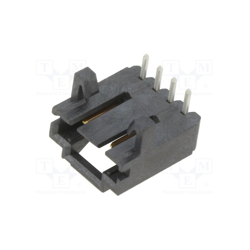 10 pcs x TE Connectivity - 5-103673-3 - Socket, wire-board, male, AMPMODU MTE, 2.54mm, PIN: 4, THT, on PCBs