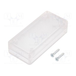 1 pcs x HAMMOND - 1551CCLR - Enclosure: multipurpose, X: 30mm, Y: 65mm, Z: 15mm, 1551 MINI, ABS