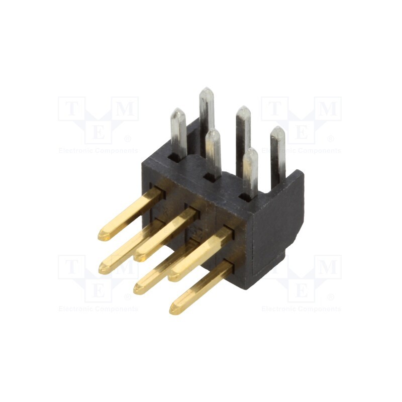 10 pcs x MOLEX - 877600616 - MGrid Hdr D.R. RA .38AuLF 6Ckt