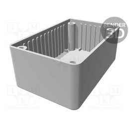 1 pcs x HAMMOND - 1591LSGY - Enclosure: multipurpose, X: 56mm, Y: 85mm, Z: 39mm, 1591S, ABS, grey