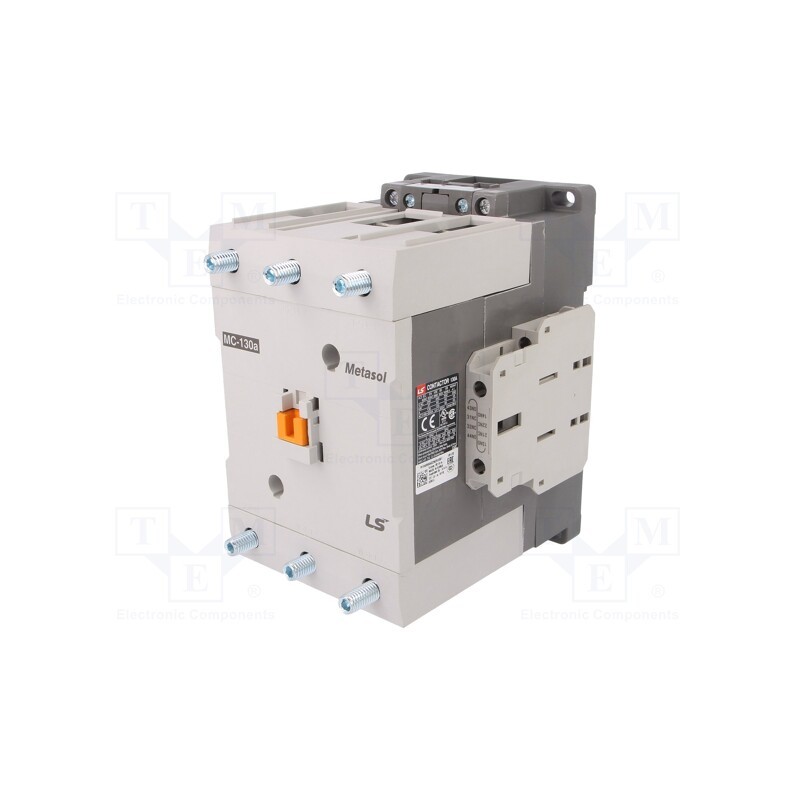 1 pcs x LS ELECTRIC - MC-130A 24VDC 1A1B - Contactor: 3-pole, NO x3, Auxiliary contacts: NO + NC, 24VDC, 130A