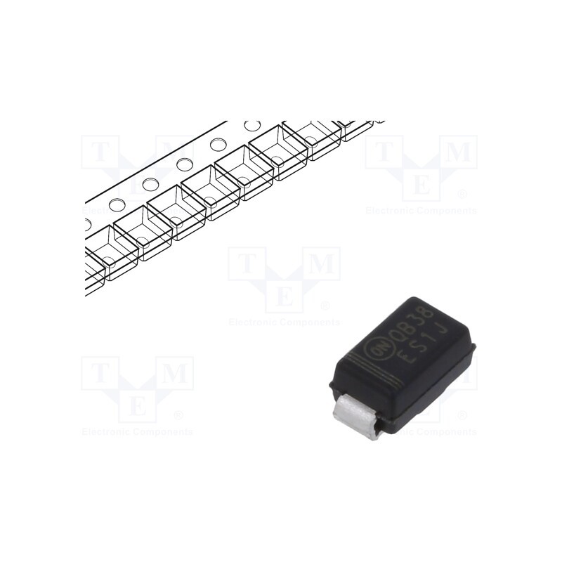 5 pcs x ONSEMI - ES1J - Diode: rectifying, SMD, 600V, 1A, 35ns, SMA, Ufmax: 1.7V, Ifsm: 30A