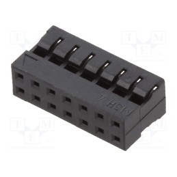 10 pcs x MOLEX - 511101450 - Plug, wire-wire/PCB, female, Milli-Grid, 2mm, PIN: 14, w/o contacts