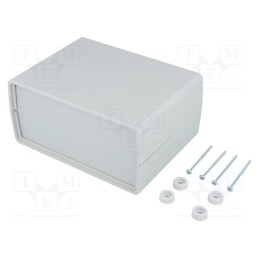 1 pcs x KRADEX - Z3J - Enclosure: with panel, X: 110mm, Y: 150mm, Z: 70mm, polystyrene, grey