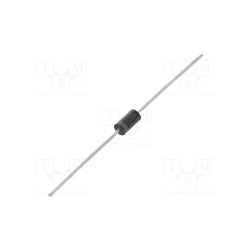 1 pcs x STMicroelectronics - P6KE200A - Diode: TVS, 600W, 200V, 2.2A, unidirectional, ±5%, DO15,