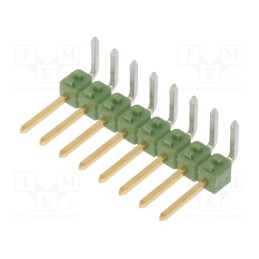 10 pcs x TE Connectivity - 826631-8 - Pin header, pin strips, AMPMODU MOD II, male, PIN: 8, angled 90°