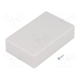 1 pcs x TEKO - 10016.7 - Enclosure: multipurpose, X: 57mm, Y: 90mm, Z: 23mm, ABS, light grey