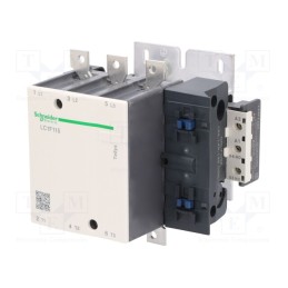 1 pcs x SCHNEIDER ELECTRIC - LC1F115M7 - Contactor: 3-pole, NO x3, 220VAC, 115A, for DIN rail mounting