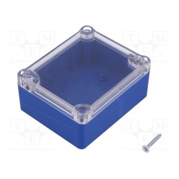 1 pcs x KRADEX - Z54PH ABS BLUE - Enclosure: multipurpose, X: 74mm, Y: 89mm, Z: 41mm, ABS, blue, gasket