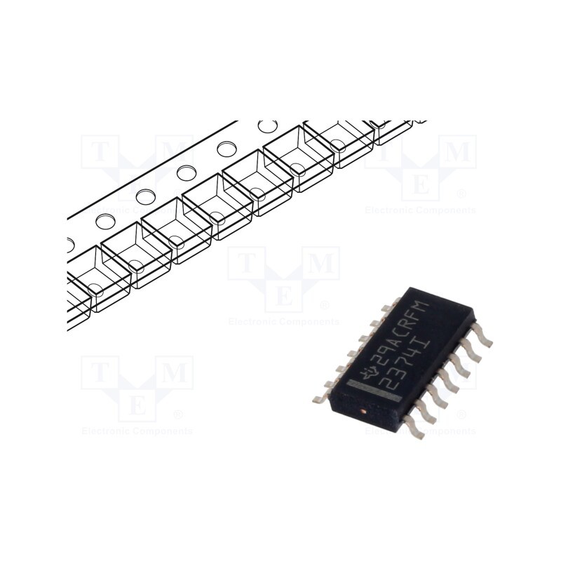 1 pcs x TEXAS INSTRUMENTS - TLV2374IDR - IC: operational amplifier, 3MHz, Ch: 4, SO14, ±1.35÷8VDC,2.7÷16VDC