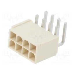 10 pcs x MOLEX - 874270802 - Socket, wire-board, male, Mini-Fit Jr, 4.2mm, PIN: 8, THT, 13A