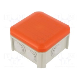 1 pcs x OBO BETTERMANN - T 40 RO-LGR - Enclosure: junction box, X: 90mm, Y: 90mm, Z: 52mm, polypropylene PP
