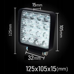 LED halogen work lamp 48w searchlight quad atv cf