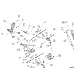 Control arm left upper right Can Am Outlander Renegade 706201796