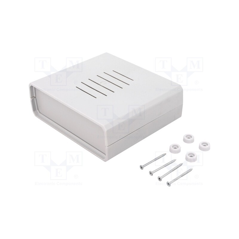 1 pcs x KRADEX - Z4WJ - Enclosure: with panel, vented, X: 149.5mm, Y: 129.8mm, Z: 50mm, grey