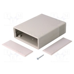 1 pcs x MASZCZYK - KM-35N GY - Enclosure: with panel, X: 91mm, Y: 111mm, Z: 35mm, ABS, grey
