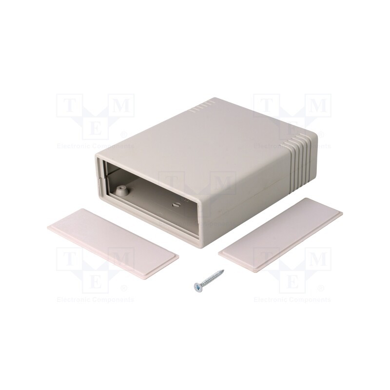 1 pcs x MASZCZYK - KM-35N GY - Enclosure: with panel, X: 91mm, Y: 111mm, Z: 35mm, ABS, grey
