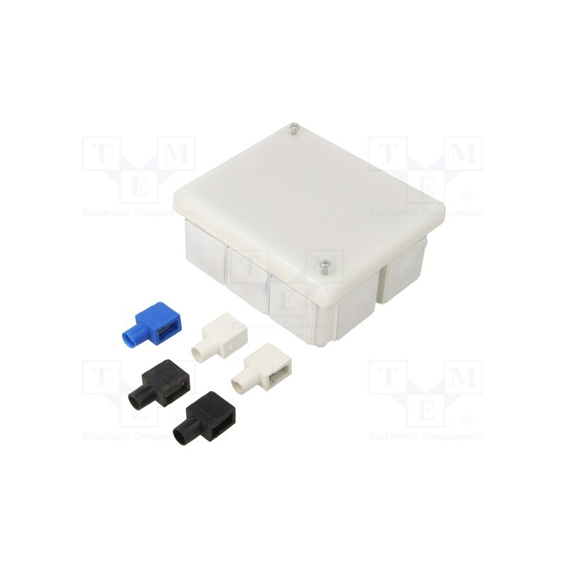 1 pcs x JONEX - PK-105L WHITE - Enclosure: junction box, X: 80mm, Y: 95mm, Z: 40mm, wall mount, IP54