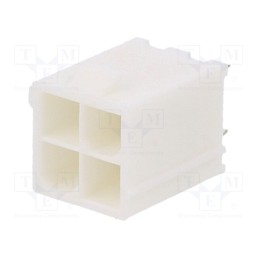 10 pcs x MOLEX - 39310040 - Socket, wire-board, male, Mini-Fit Jr, 4.2mm, PIN: 4, THT, 9A, tinned